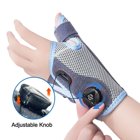 Carpal Tunnel Wrist Brace for Night Support Knob Adjustable Hand Brace for Tendonitis,Arthritis Pain Sprain,Wrist Splint Support