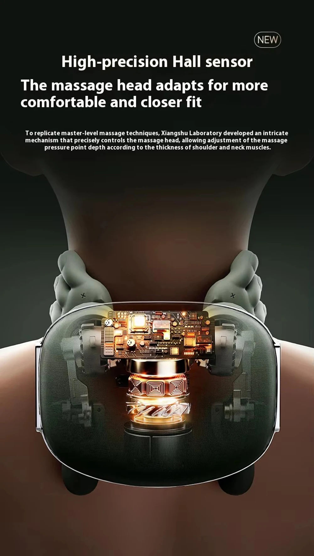 Profesjonalny bezprzewodowy masażer bioniczny do szyi